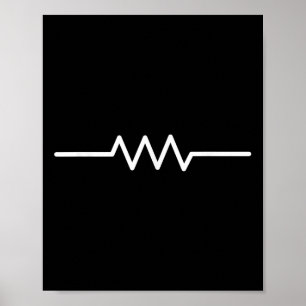 Elektrische weerstand symbool Grappig Engineer Cir Poster