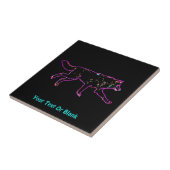 Elektrische Wolf Tegeltje (Zijkant)