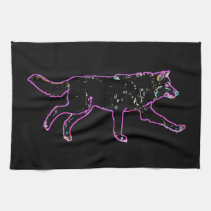 Elektrische wolf theedoek