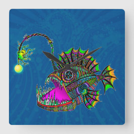 Elektrische zeevis vierkante klok