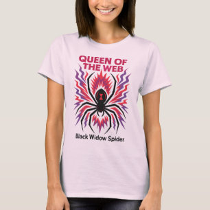 Elektrische Zwarte Weduwe Spin T-shirt
