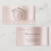 Elektrolyse haarverwijdering Roze roze Benoeming Afsprakenkaartje (Voorkant / Achterkant)