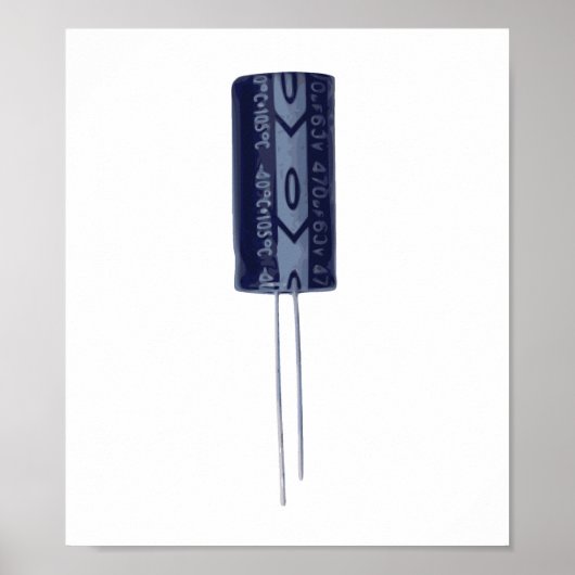 Elektrolytische condensator poster (Voorkant)
