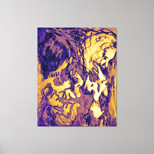 elektromagnetische straling canvas afdruk (Voorkant)