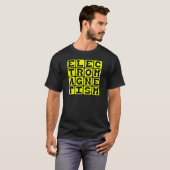 Elektromagnetisme, tak van de natuurkunde t-shirt (Voorkant volledig)