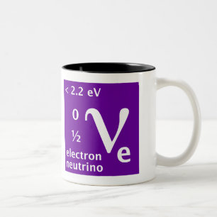 Elektronenneutrino (linkshandig) tweekleurige koffiemok
