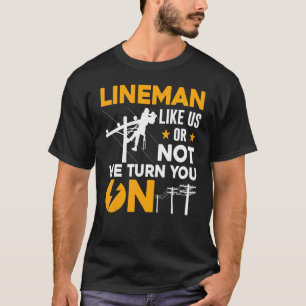 Elektronica Humor Elektricien Grappig Lineman Kuns T-shirt
