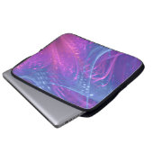 Elektronicatas Blue Magenta Asymmetric Fractal Laptop Sleeve (Voorkant onderkant)