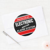 Elektronisch alarmsysteem ronde sticker (Envelop)