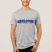 Elektronisch blauw PCB stijl de gadget man T-shirt (Voorkant)