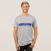 Elektronisch blauw PCB stijl de gadget man T-shirt (Voorkant volledig)