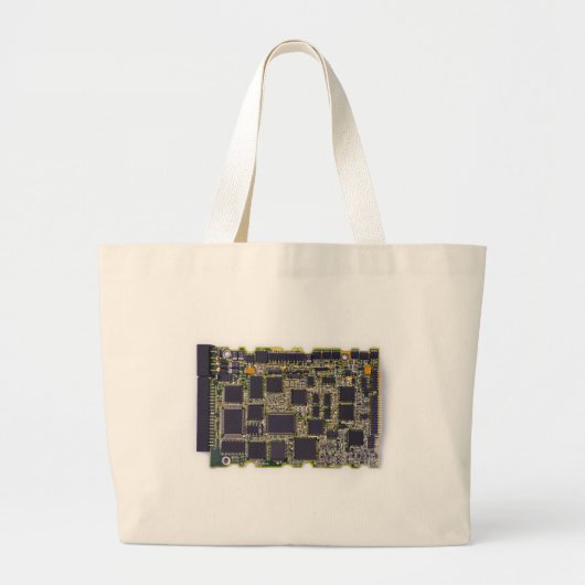 elektronisch circuit grote tote bag (Voorkant)