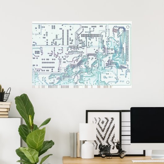 elektronisch circuit poster (Thuiskantoor)