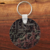 elektronisch circuit sleutelhanger (Voorkant)