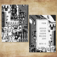 Elektronisch gedrukte schakeling van zwart-witprin