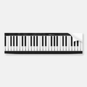 Elektronisch toetsenbord bumpersticker