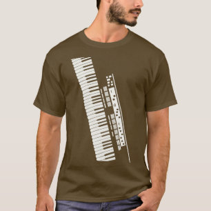 Elektronisch toetsenbord t-shirt
