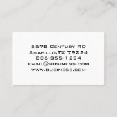 Elektronisch Visitekaartje (Achterkant)