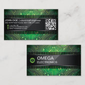 Elektronisch Visitekaartje met chipstijl (Voorkant / Achterkant)