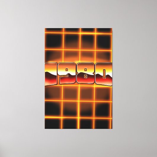 Elektronische 1980 canvas afdruk (Voorkant)