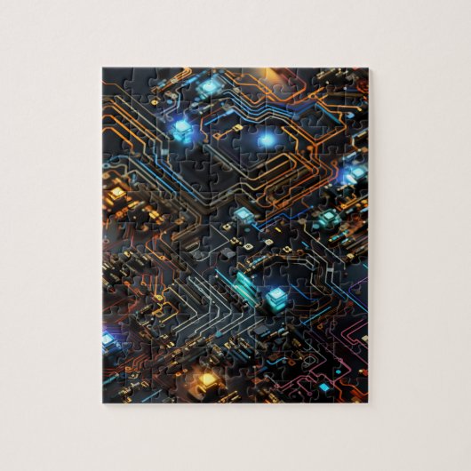 Elektronische Circuit puzzel (Verticaal)