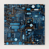 Elektronische Circuit puzzel (Horizontaal)