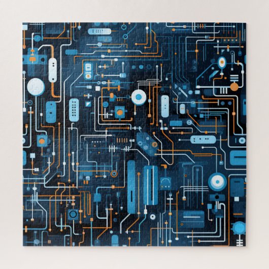 Elektronische Circuit puzzel (Verticaal)