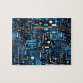 Elektronische Circuit puzzel Legpuzzel (Horizontaal)