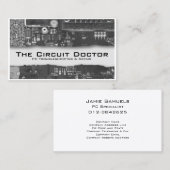 Elektronische circuits voor computerreparatie visitekaartje (Voorkant / Achterkant)