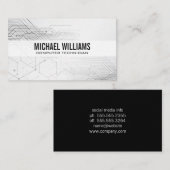 Elektronische componenten van de printplaat visitekaartje (Voorkant / Achterkant)