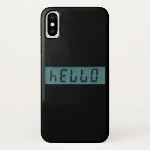 Elektronische Hallo iPhone X Hoesje