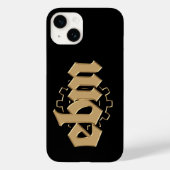 Elektronische lichaamsmuziek EBM-belettering V2 Case-Mate iPhone Case (Achterkant)