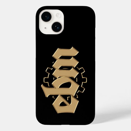 Elektronische lichaamsmuziek EBM-belettering V2 Case-Mate iPhone Case (Achterkant)