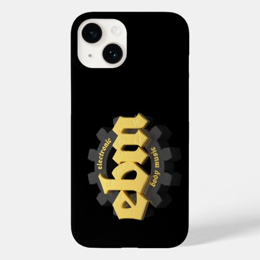 Elektronische Lichaamsmuziek EBM-belettering V3 Case-Mate iPhone Case (Achterkant)