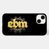 Elektronische Lichaamsmuziek EBM-belettering V3 Case-Mate iPhone Case (Achterkant (horizontaal))