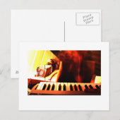 Elektronische muziek briefkaart (Voorkant / Achterkant)