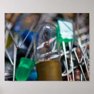Elektronische onderdelen Jumble Poster