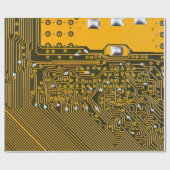 elektronische printplaat als abstracte achtergrond cadeaupapier (Vlak)