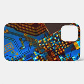 Elektronische printplaat dicht bij de achtergrond, Case-Mate iPhone case (Achterkant (horizontaal))