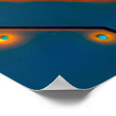 Elektronische printplaat dicht bij de achtergrond, poster (Hoek)