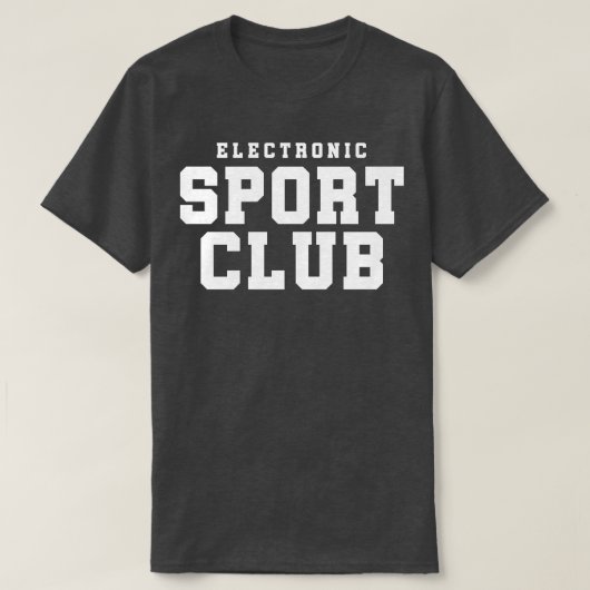 Elektronische sportclub t-shirt (Design voorkant)