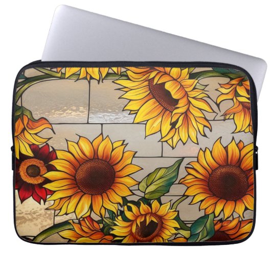 Elektronische tas Rustic Sunflower (Voorkant)