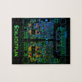 Elektrotechniker Puzzle Schaltplan "Schlachtplan" (Horizontal)