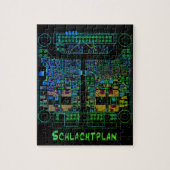 Elektrotechniker Puzzle Schaltplan "Schlachtplan" (Vertical)