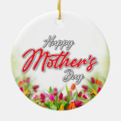Elelgant Colorful Mère's Day Design Ornement (Dos)
