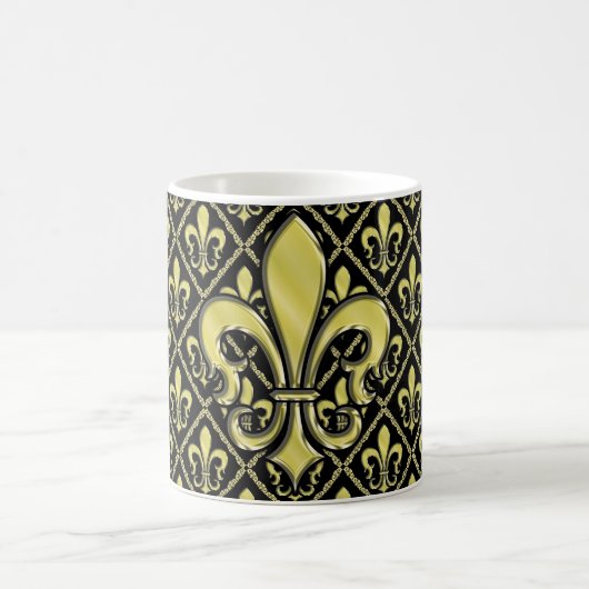 Elelgant Fleur de Lis Design Mug (Centre)