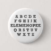 Elemenopee Alphabet Funny Button Badge (Voorkant)