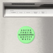 Elemenopee Alphabet Funny Fridge Magnet (In Situ (Lave-vaisselle))
