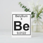 Element 004 - be - beryllium (volledig) briefkaart (Staand voorkant)