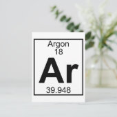 Element 018 - AR - Argon (volledig) Briefkaart (Staand voorkant)
